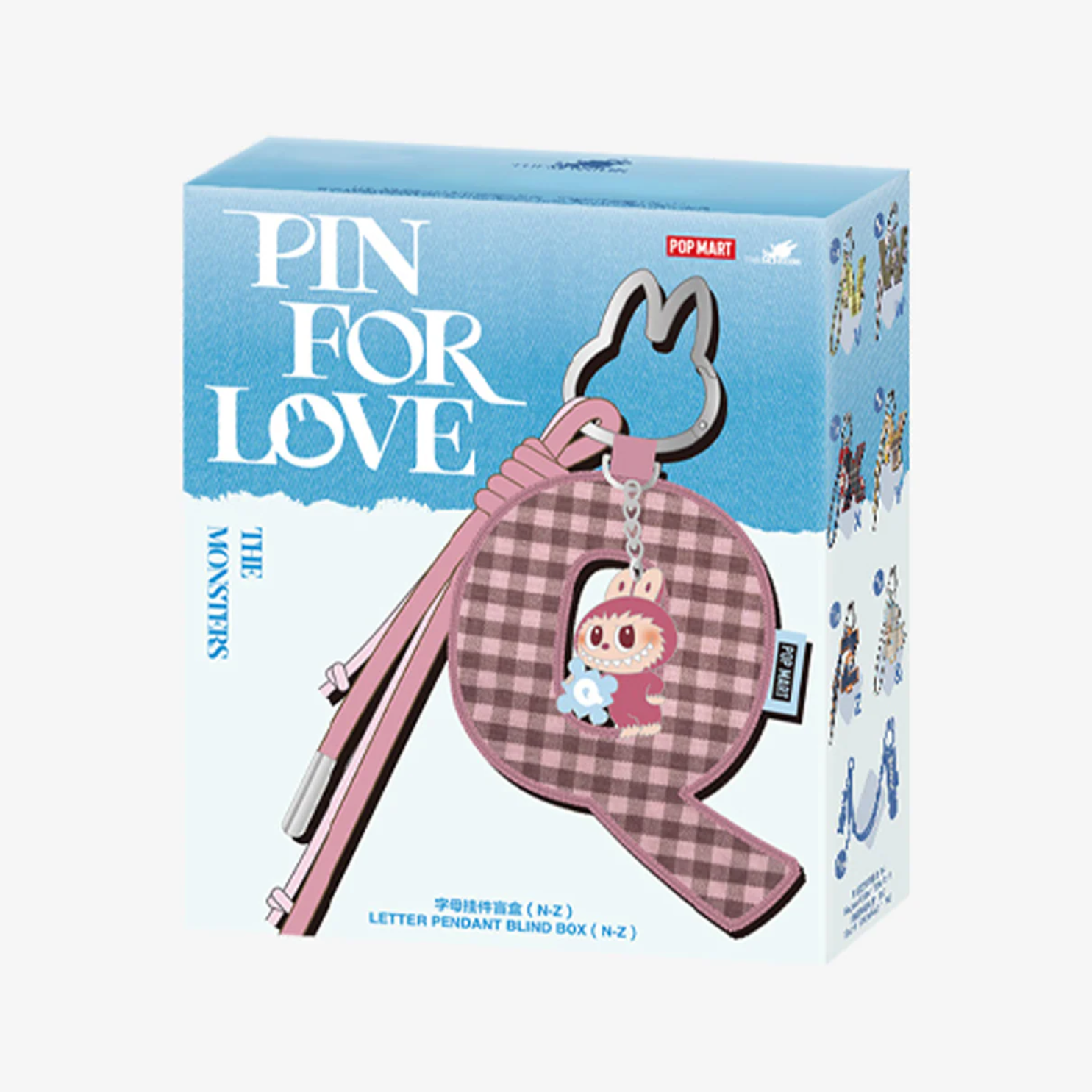 Labubu - LETTERS Pin for Love, Keychain