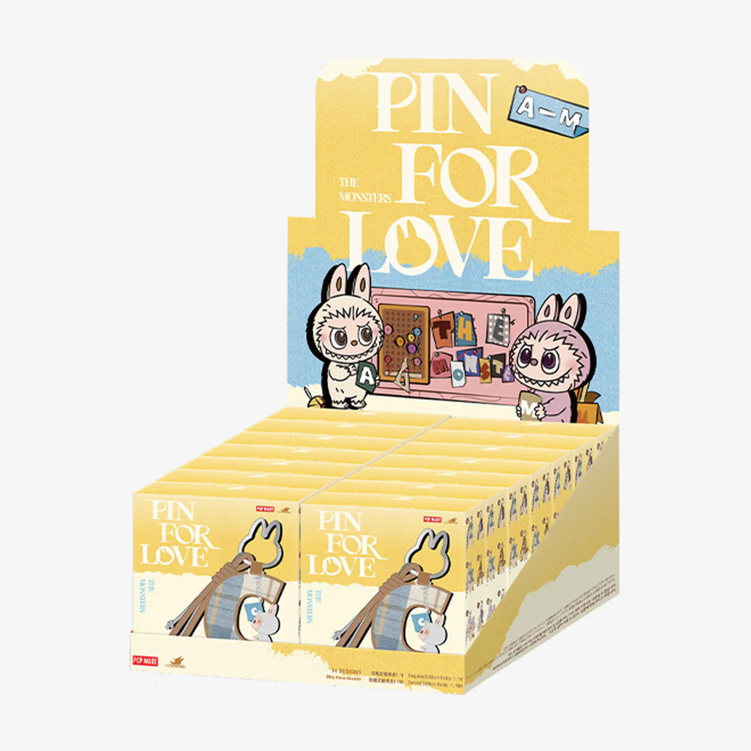 Labubu - LETTERS Pin for Love, Keychain